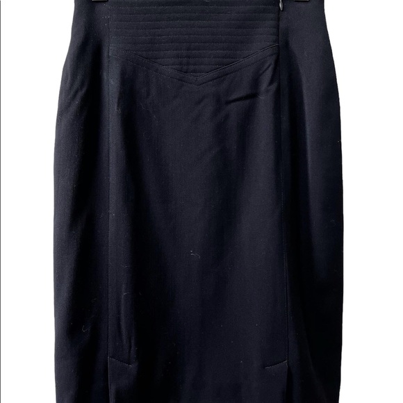 ✅ SALE 🖤 Vintage Escada by Margaretha Ley Black Pencil Skirt - Picture 3 of 5